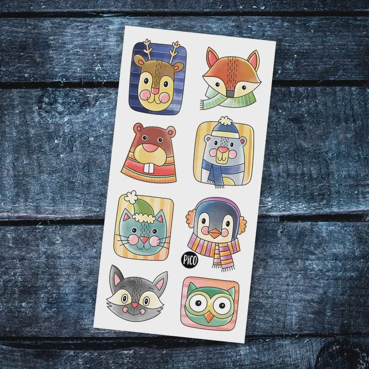 Animaux hivernaux tattoos 414