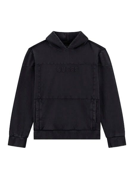 Haut sport à capuchon gris/noir AX74