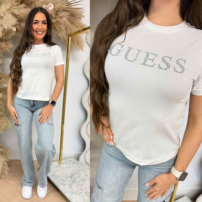 T-shirt guess blanc 1314