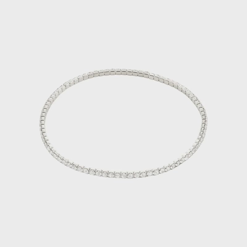 Arash bracelet à cristaux plaqué argent