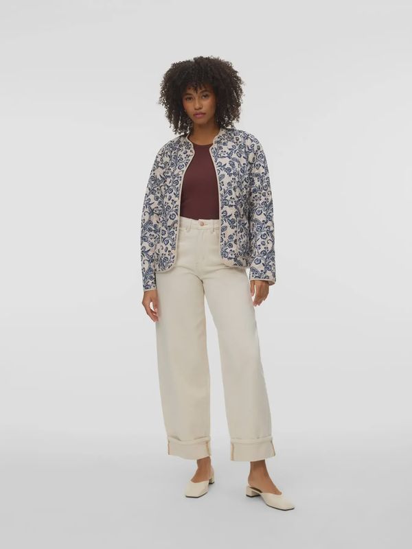 Veste  ivoire a motif marine paisley 1363