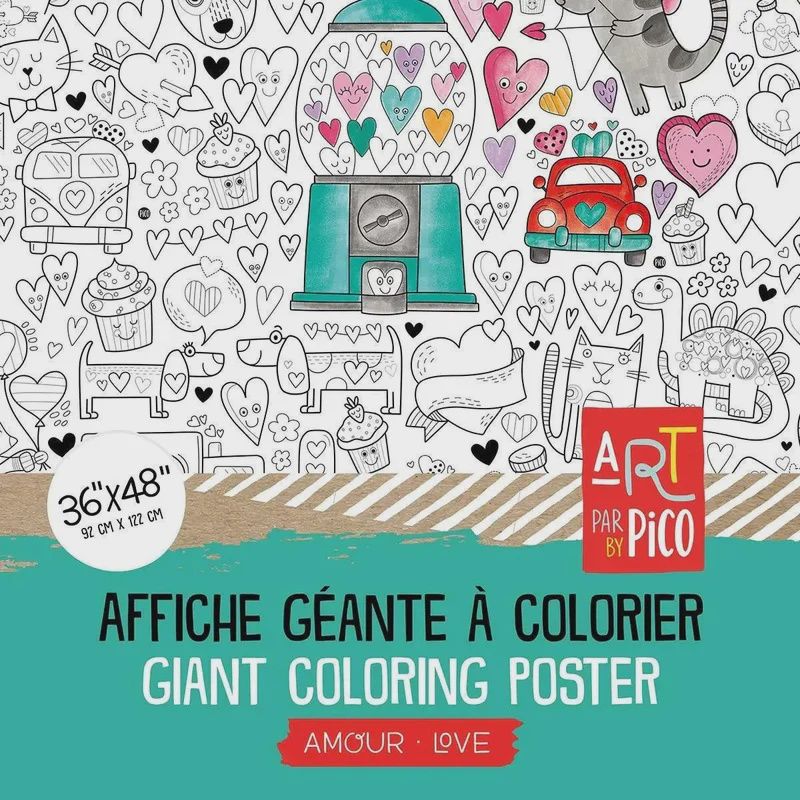Affiche géante à colorier