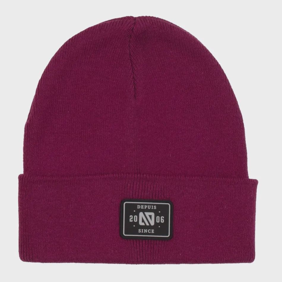Tuque en tricot avec cordon, Couleur: Mauve, Grandeur: 6-12 mois