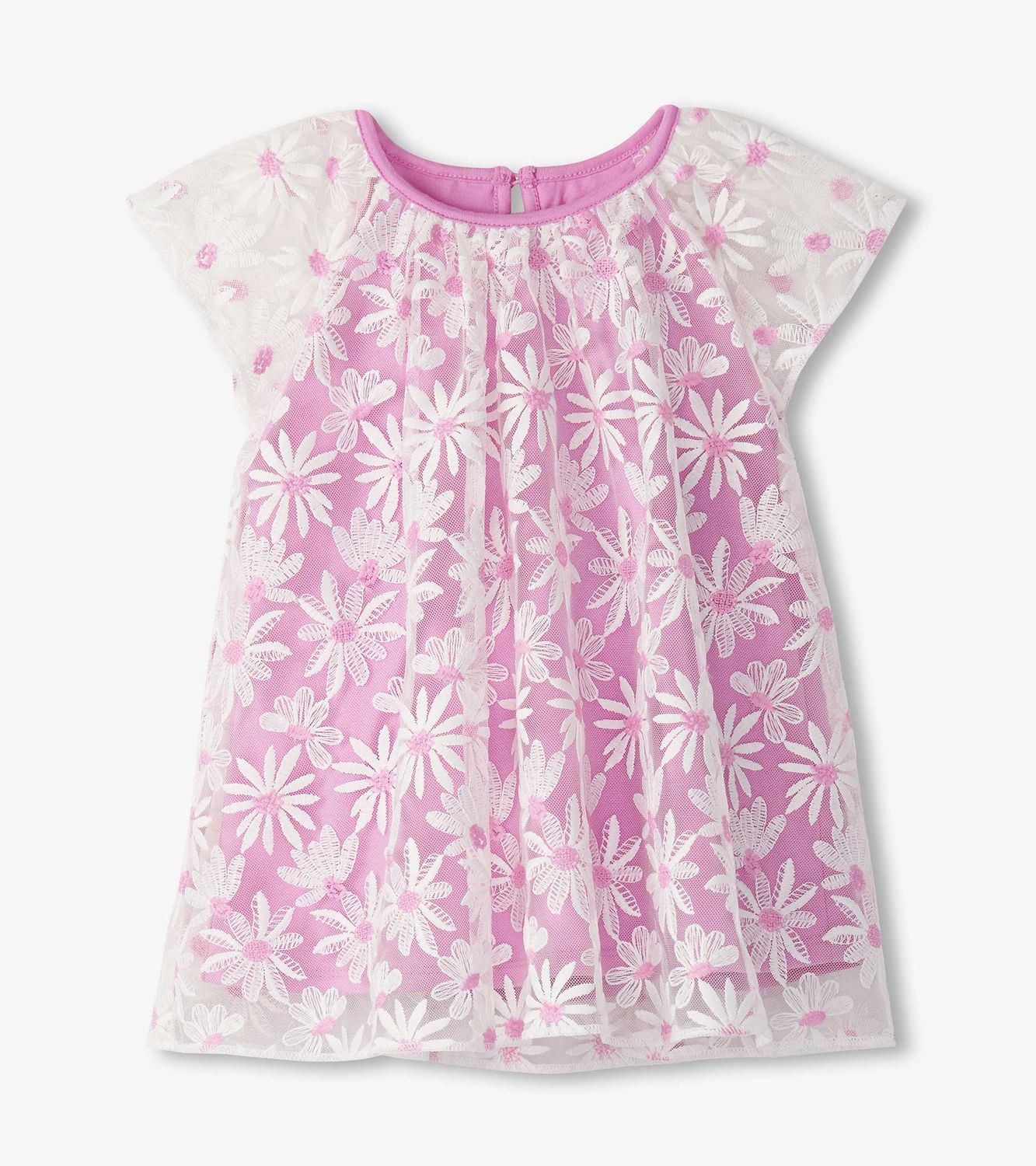 Robe lilas avec fleurs brodés 1422