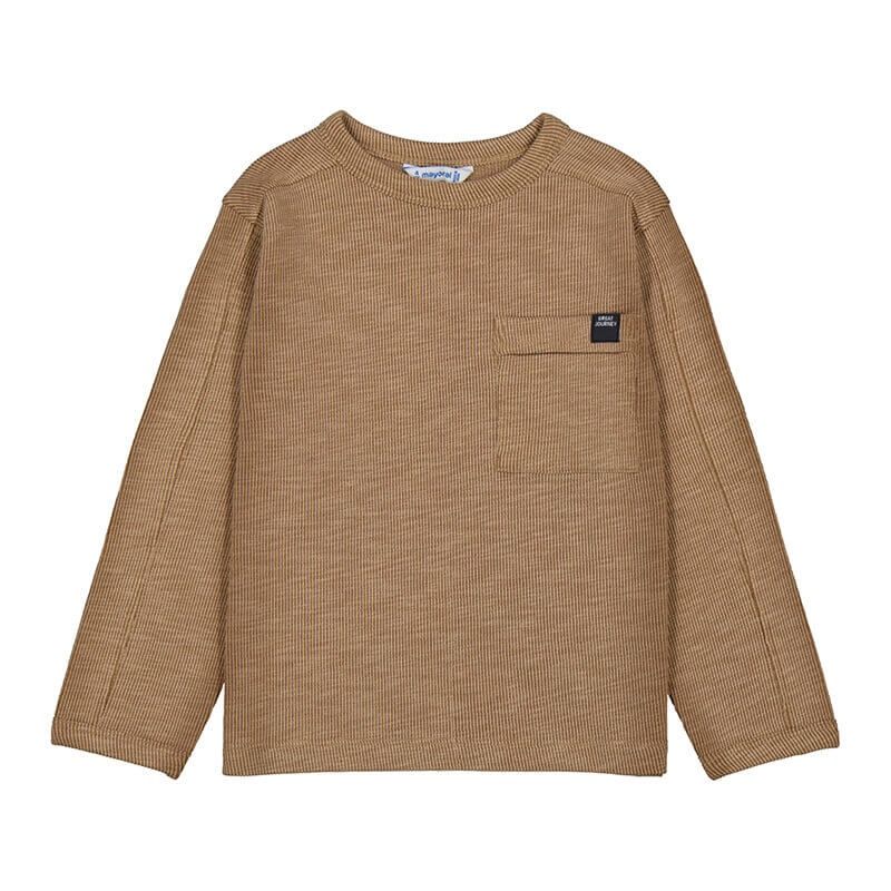 Chandail en maille texture caramel 4082