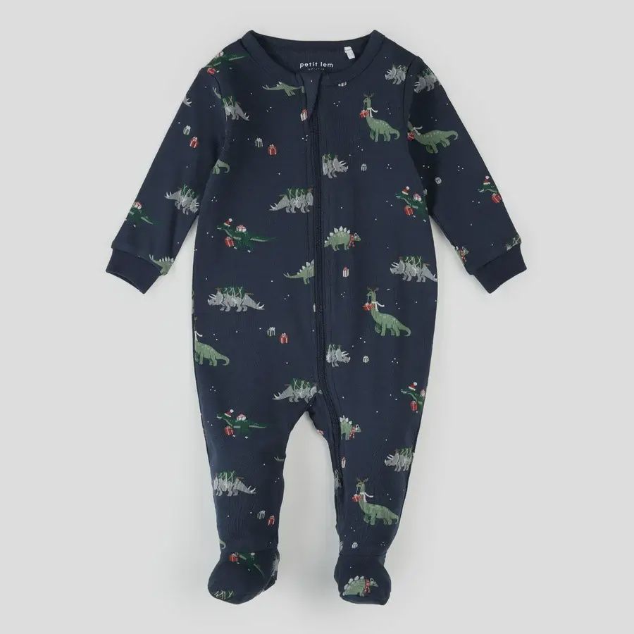Dormeuse à imprimé dinosaure des fêtes – 03B