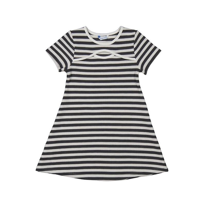 robe rayé grise et blanche 3924