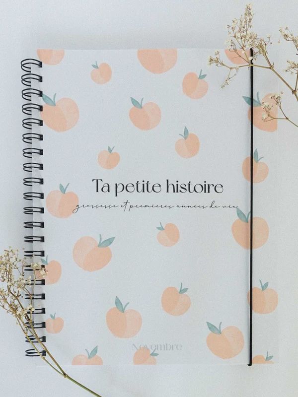 Livre de bébé et grossesse, Motif: Pêches