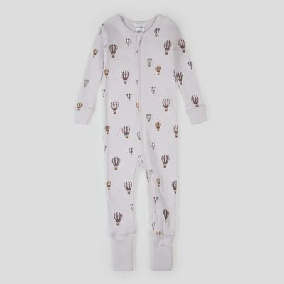 Pyjama 2 pièces mongolfiere lilas-Q01