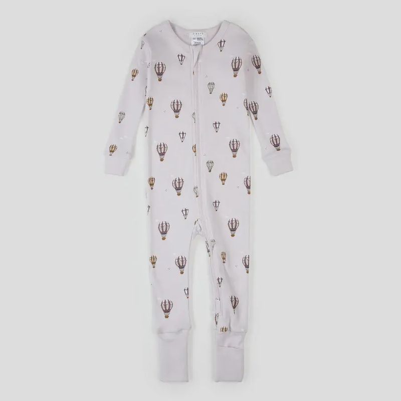 Pyjama 2 pièces mongolfiere lilas-Q01