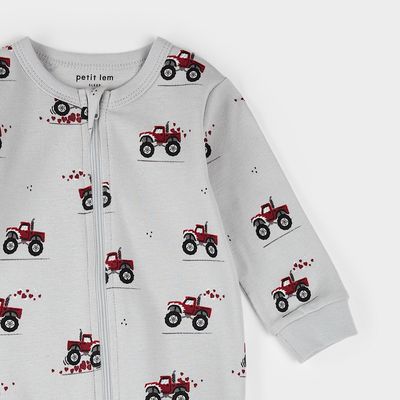 Pyjama monster truck de st-Valentin -P04B
