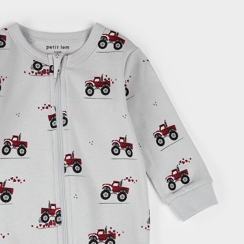 Pyjama monster truck de st-Valentin -P04B