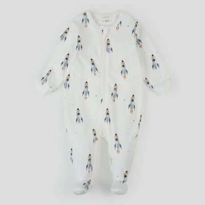 Pyjamas Petite fusée blanc -P01B