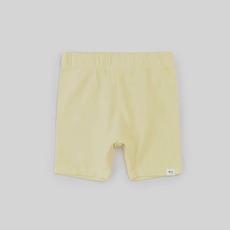 Biker short bébé jaune poussin