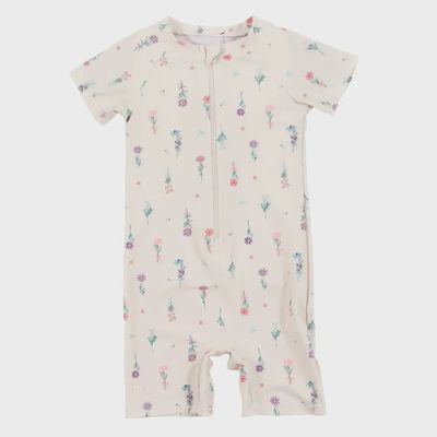 Maillot dermoprotecteur une-pièce bébé Filles Ivoire S352