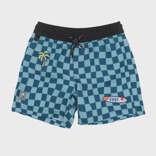 Short maillot UV Garçons Sarcelle S201