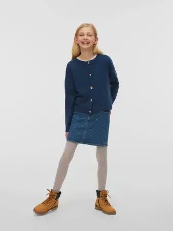 Cardigan en tricot marine 3188