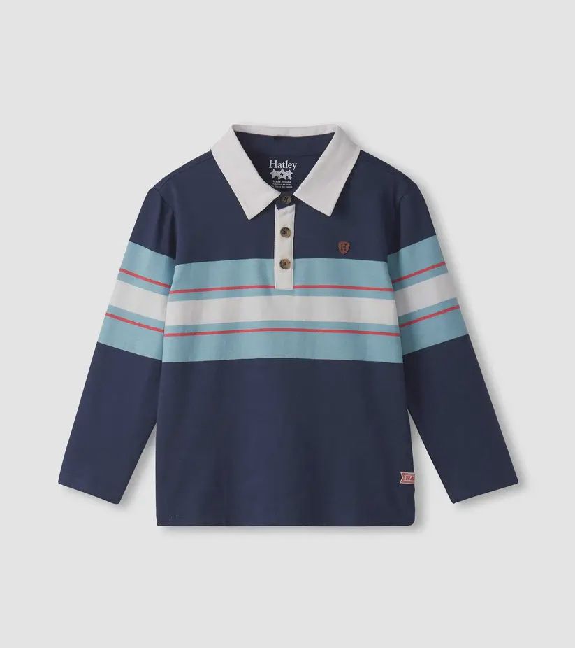 Polo à rayures bleues 1978