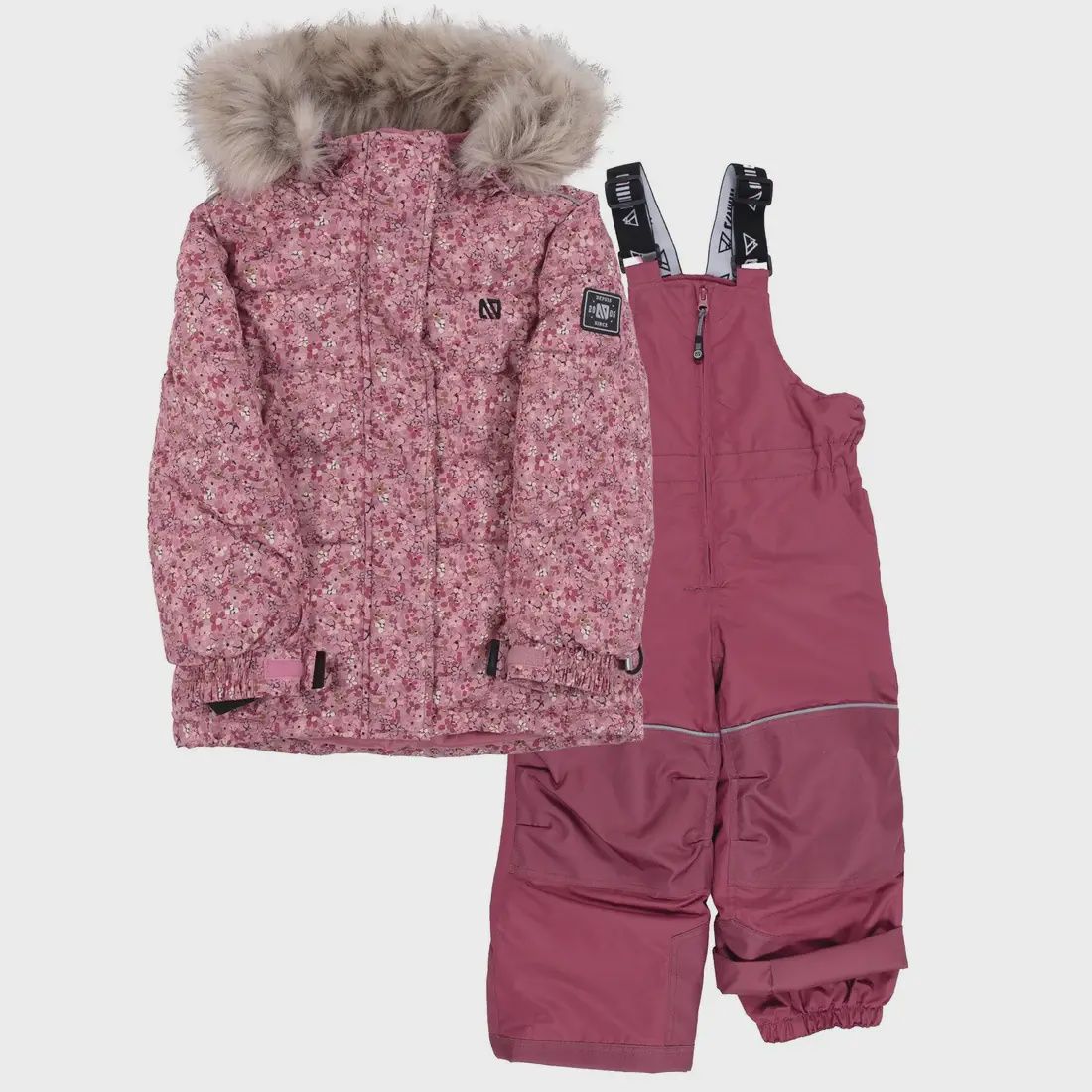 Habit de neige  fleuri rose M254
