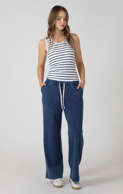 Camisole blanche à rayure marine 4300