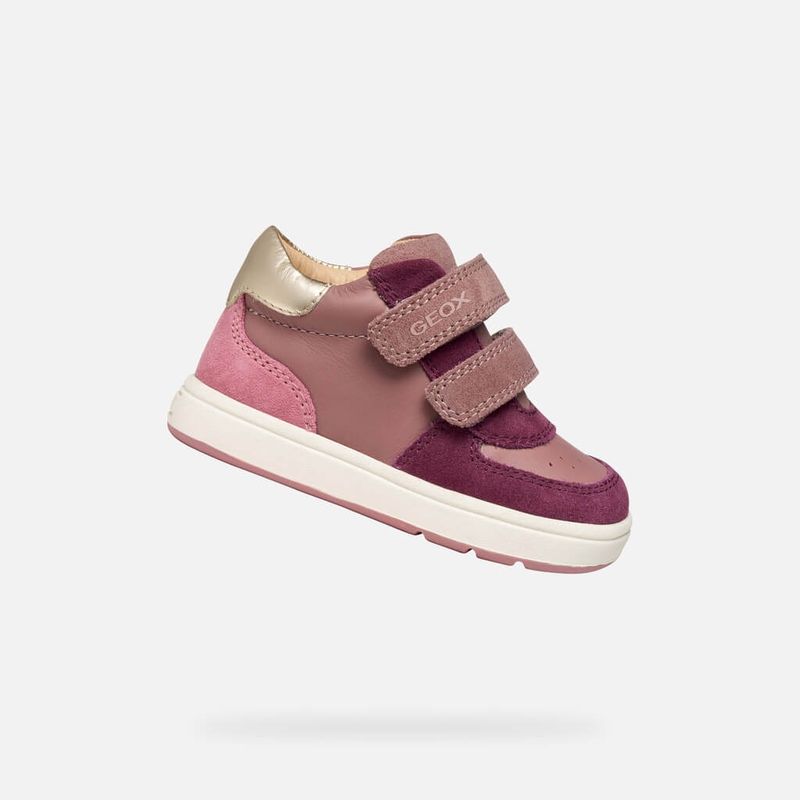 Chaussure à velcro fuchsia biglia