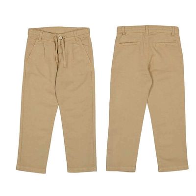 Pantalon en lin mocca 3576