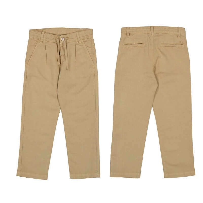 Pantalon en lin mocca 3576