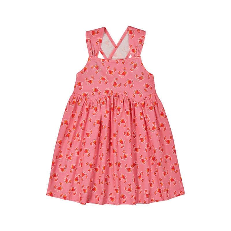 Robe corail imprimée crab 3944