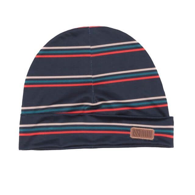 Tuque en jersey marine rayé J211