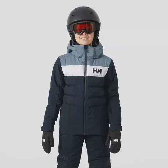 Manteau cyclone marine et blanc