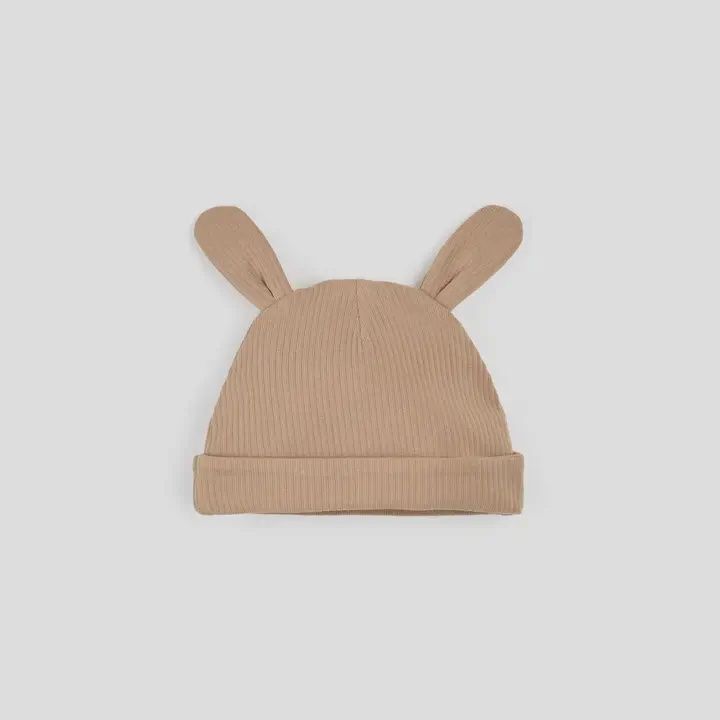 Bonnet bébé beige lapin A01B