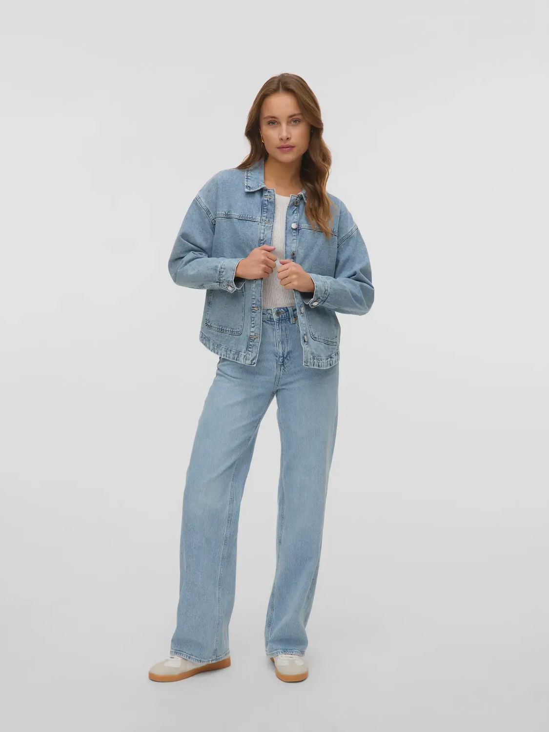Veste en denim bleu pâle 1693