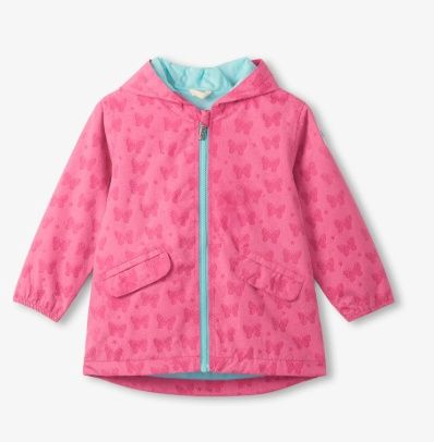 Manteau printemps rose - papillon 2047