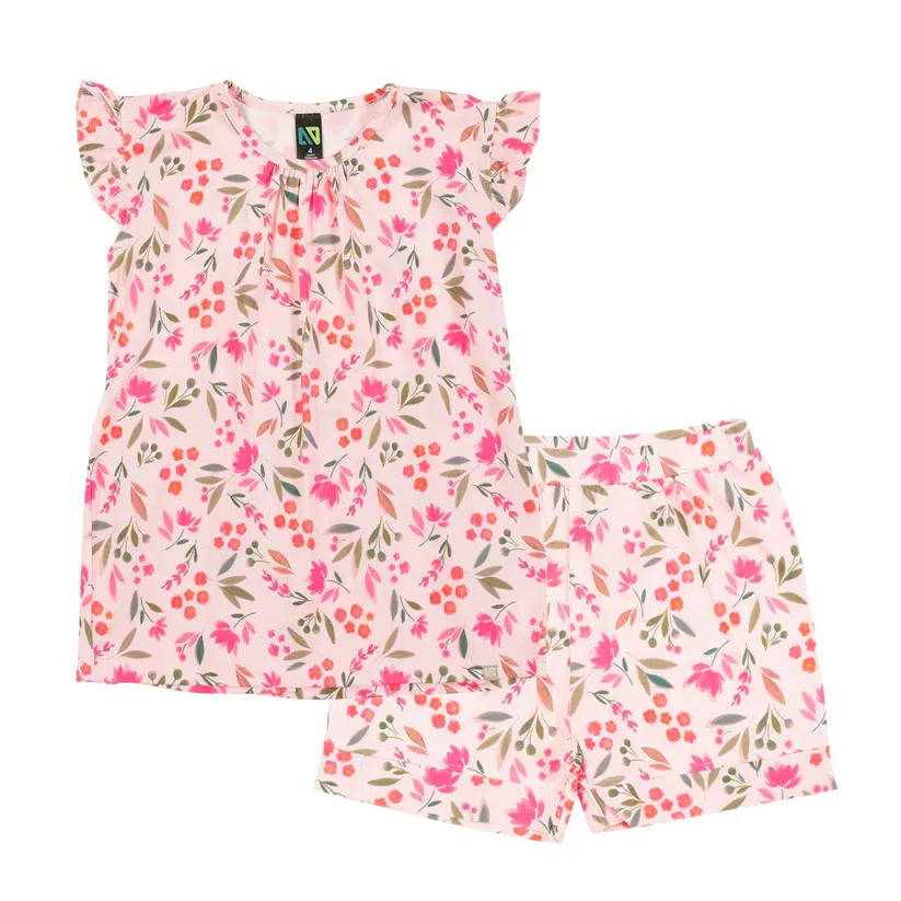 Pyjama deux pièces, short et jaquette p60
