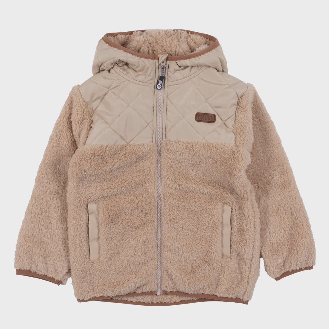 Veste à capuchon Garçons Beige VS01
