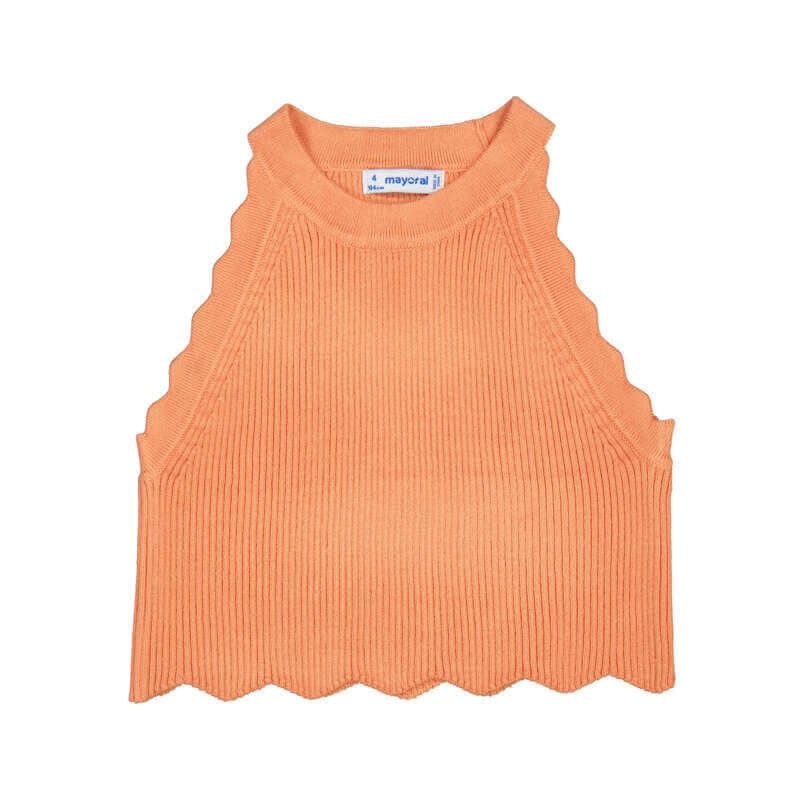 Top en tricot pêche 3027