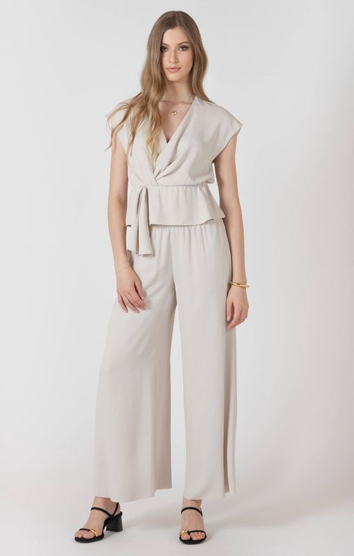 Haut cache-cœur beige 3501