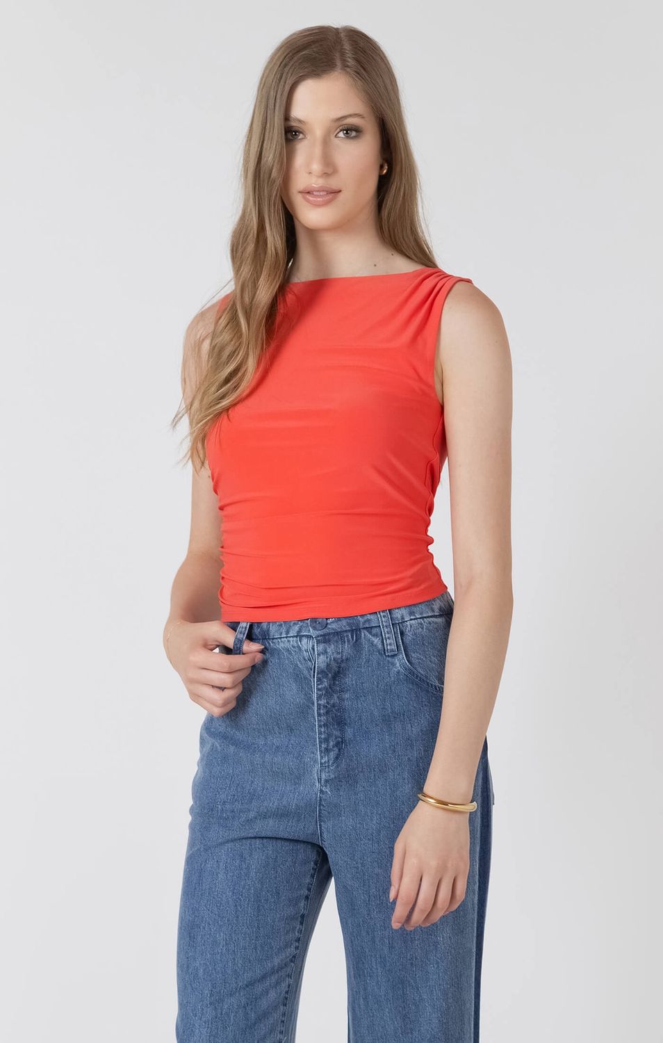 Camisole couleur cerise 4010