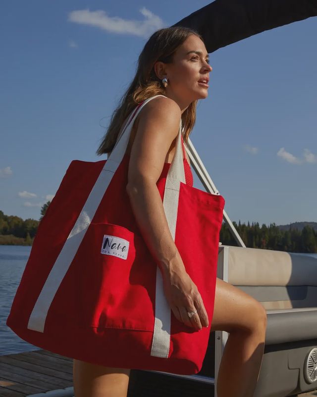 Sac oversize rouge A001