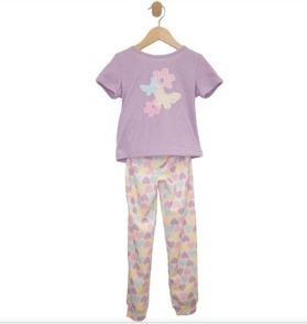 Pyjama fleur lila 804