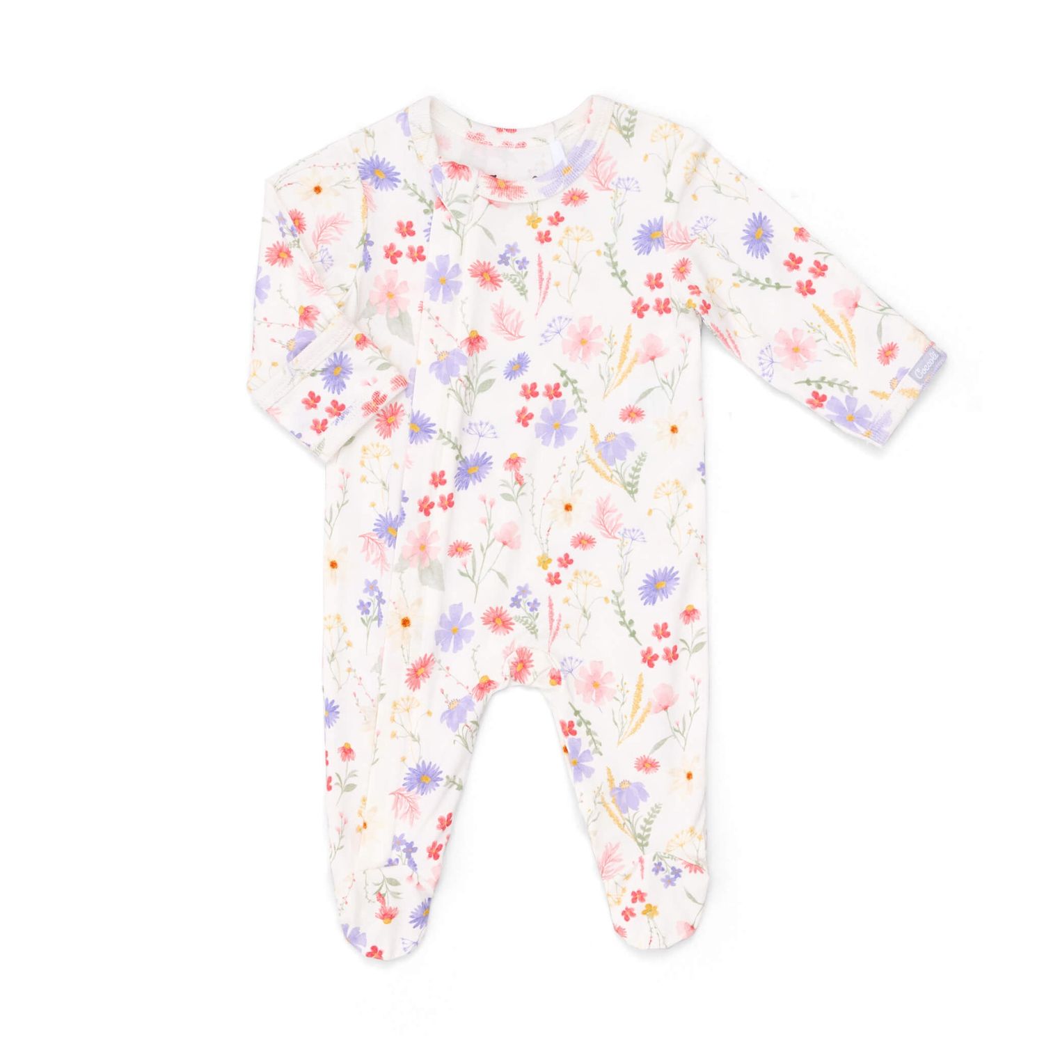 Pyjamas à fermeture éclair floral 6021