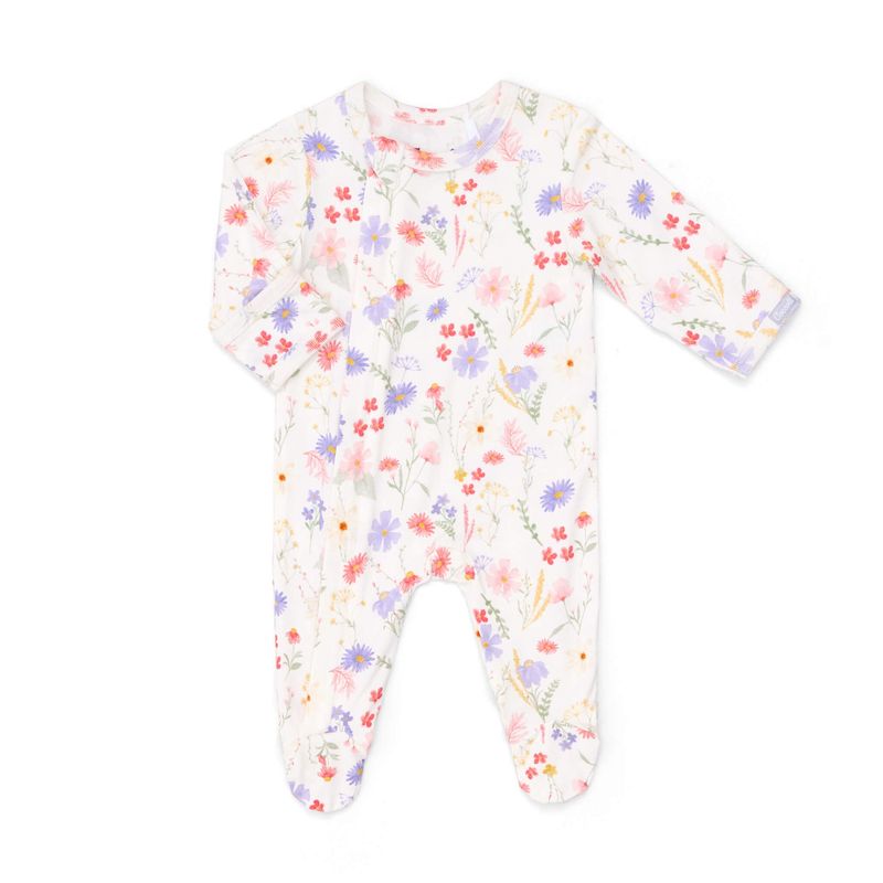 Pyjamas à fermeture éclair floral 6021