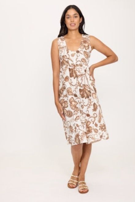 Robe imprimée paisley ample 0352