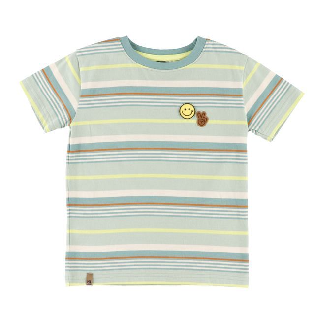 T-shirt vert rayé 2607