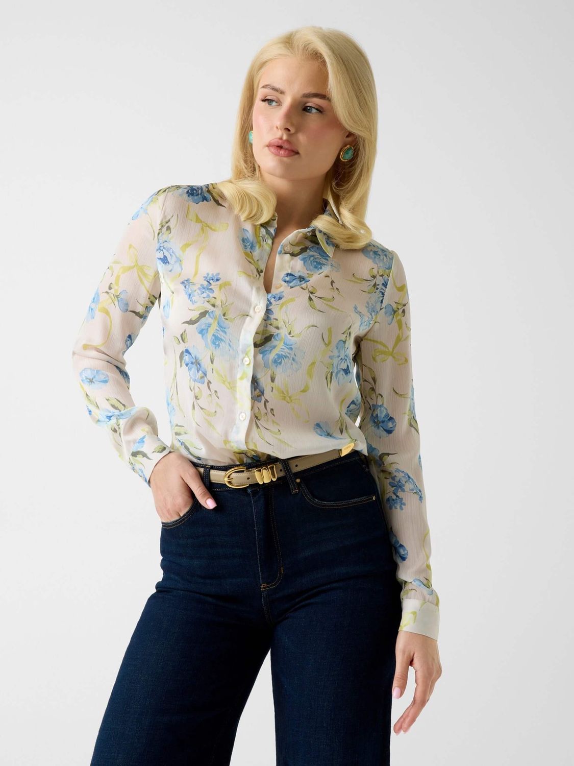 Blouse à imprimé fleuri DW82