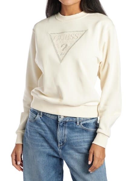 Chandail ivoire triangle dentelle 3183