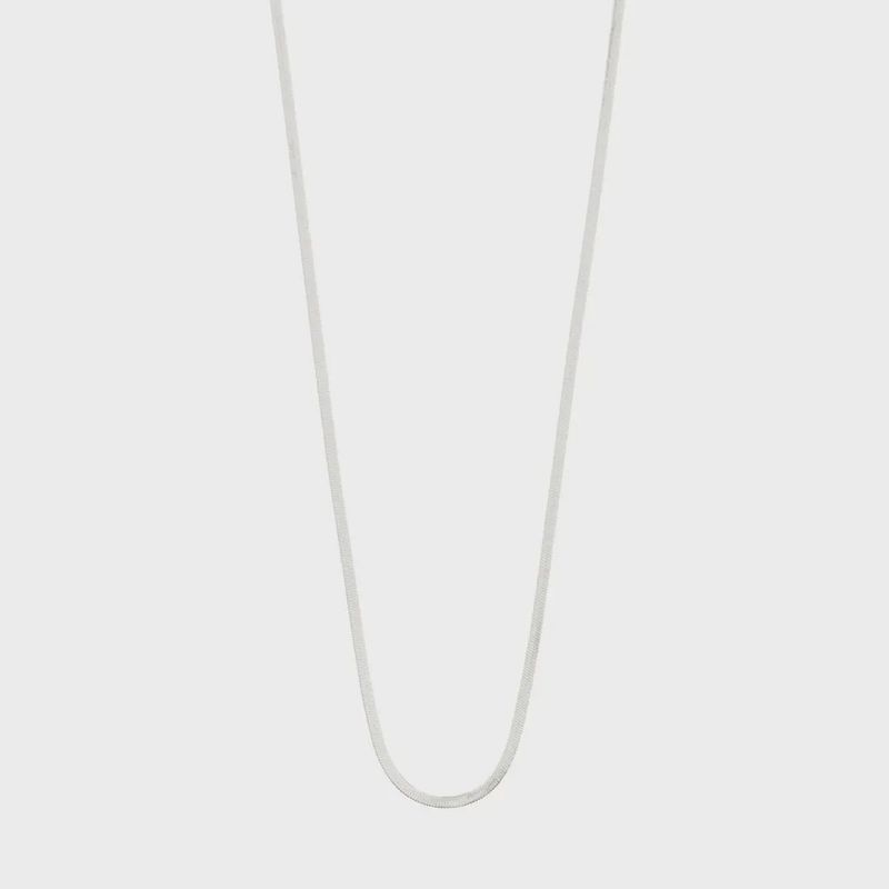 NIKITA collier chaîne à chevrons recyclée plaqué argent