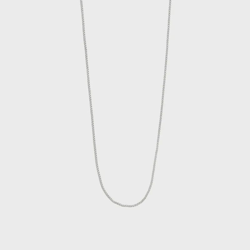 Chaîne classique Pilgrim Nancy 45 cm plaqué argent