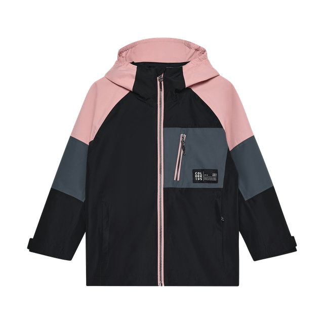 Manteau printemps fille colorblock 2540