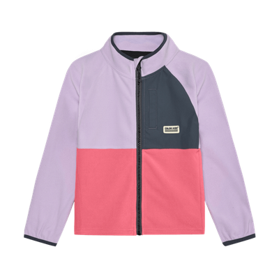 Veste polaire block de couleur rose/violet 2623